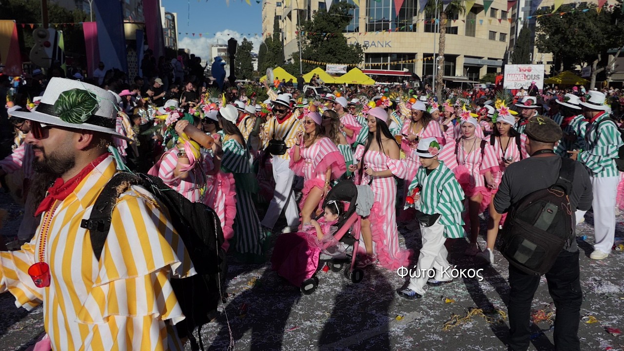 PART 1:WALKING TO OUR PHIL.FLOAT IN LIMASSOL GRAND CARNIVALI 2026 IN LIMASSOL CYPRUS(TEAM PHIL.)
