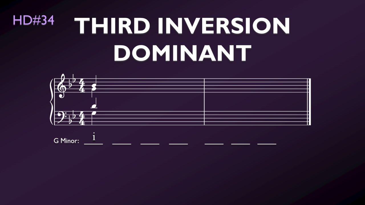 Harmonic Dictation #34 – Third Inversion Dominant (Minor)