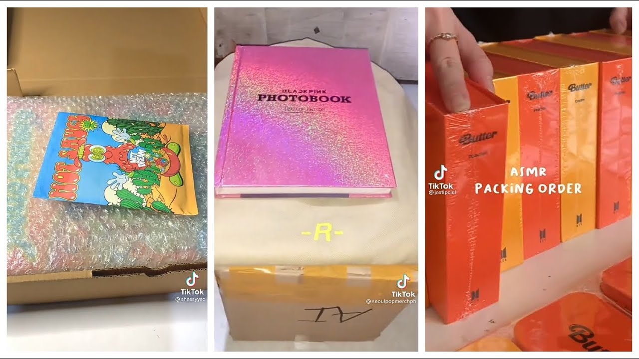 Packing album 📦|| kpop TikTok ll packing ASMR