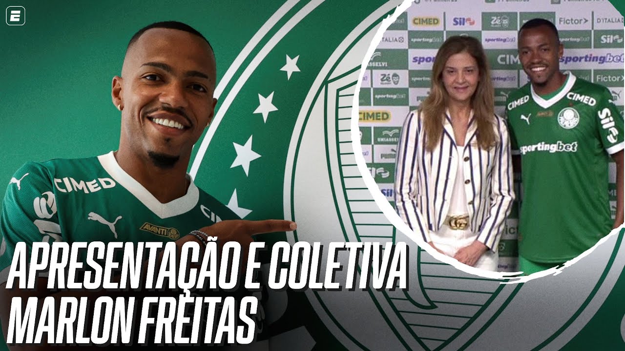 APRESENTAÇÃO E COLETIVA DE MARLON FREITA NO PALMEIRAS COMPLETA | ESPN