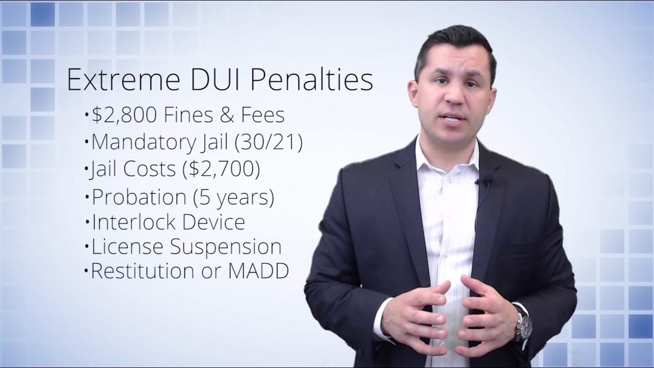 Penalties for Extreme DUI Conviction in Arizona