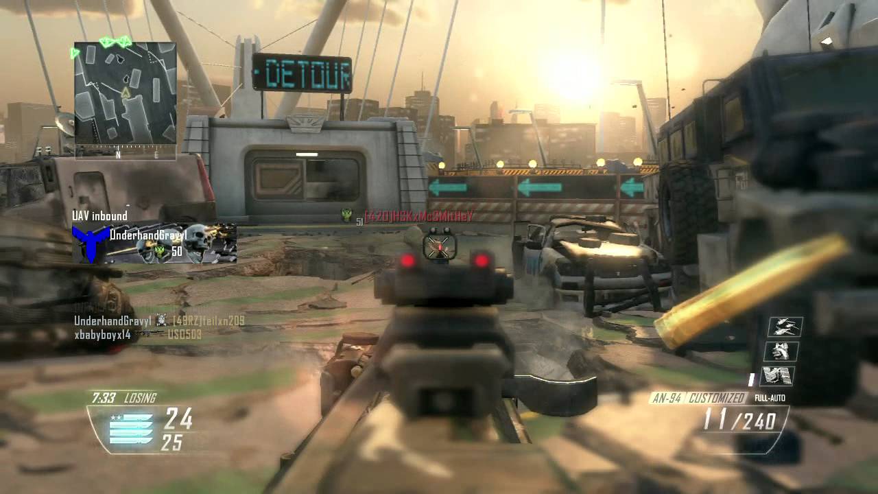 AN-94 (VSAT/K9 Unit/Swarm) Black Ops 2: TDM - Detour W/ Commentary