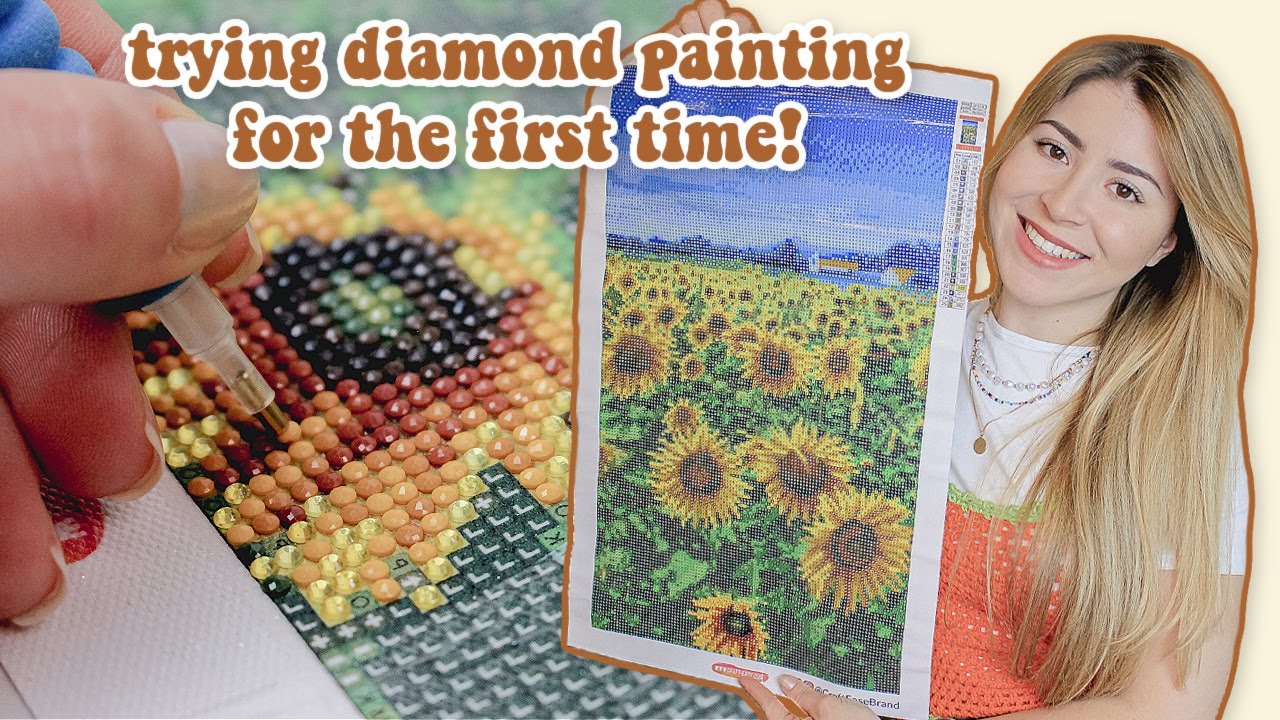 Trying diamond painting for the first time! *AMAZING* 🤩