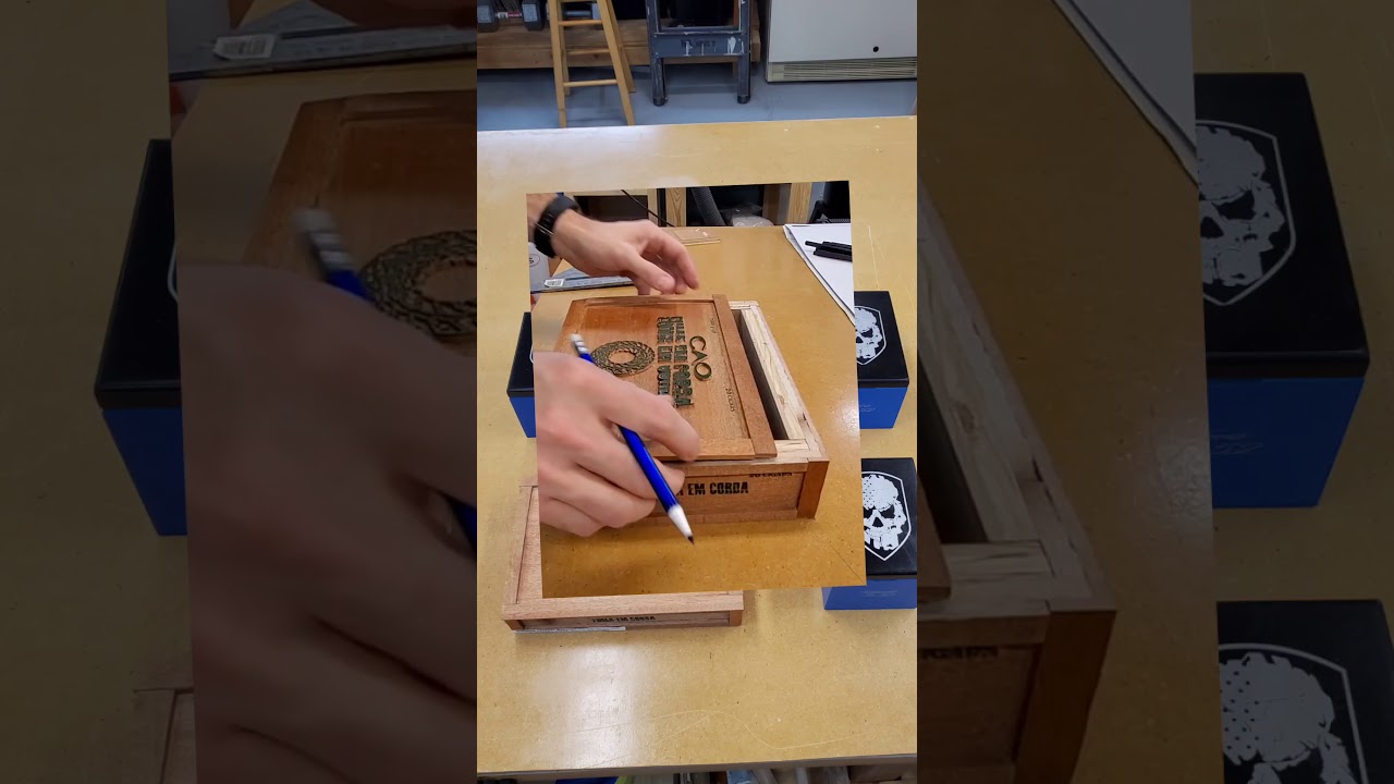 Cigar box ashtray build 2
