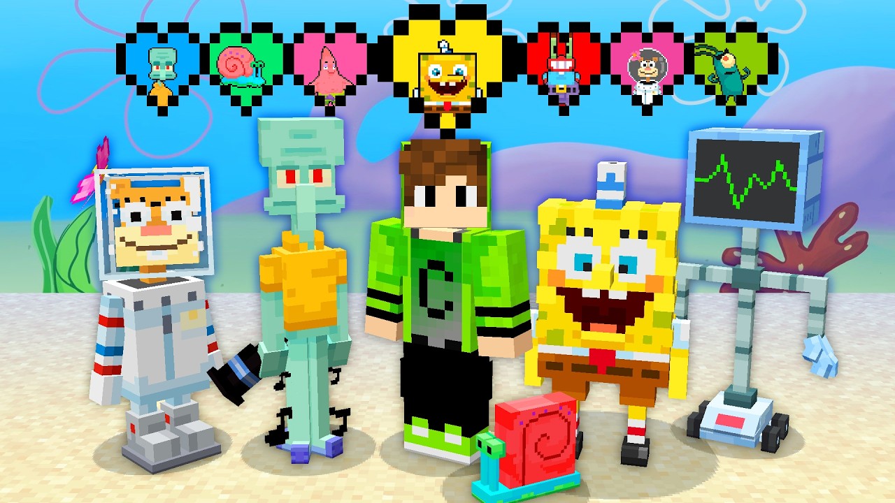 CADRES получил СЕРДЦА ГУБКИ БОБА в Minecraft!
