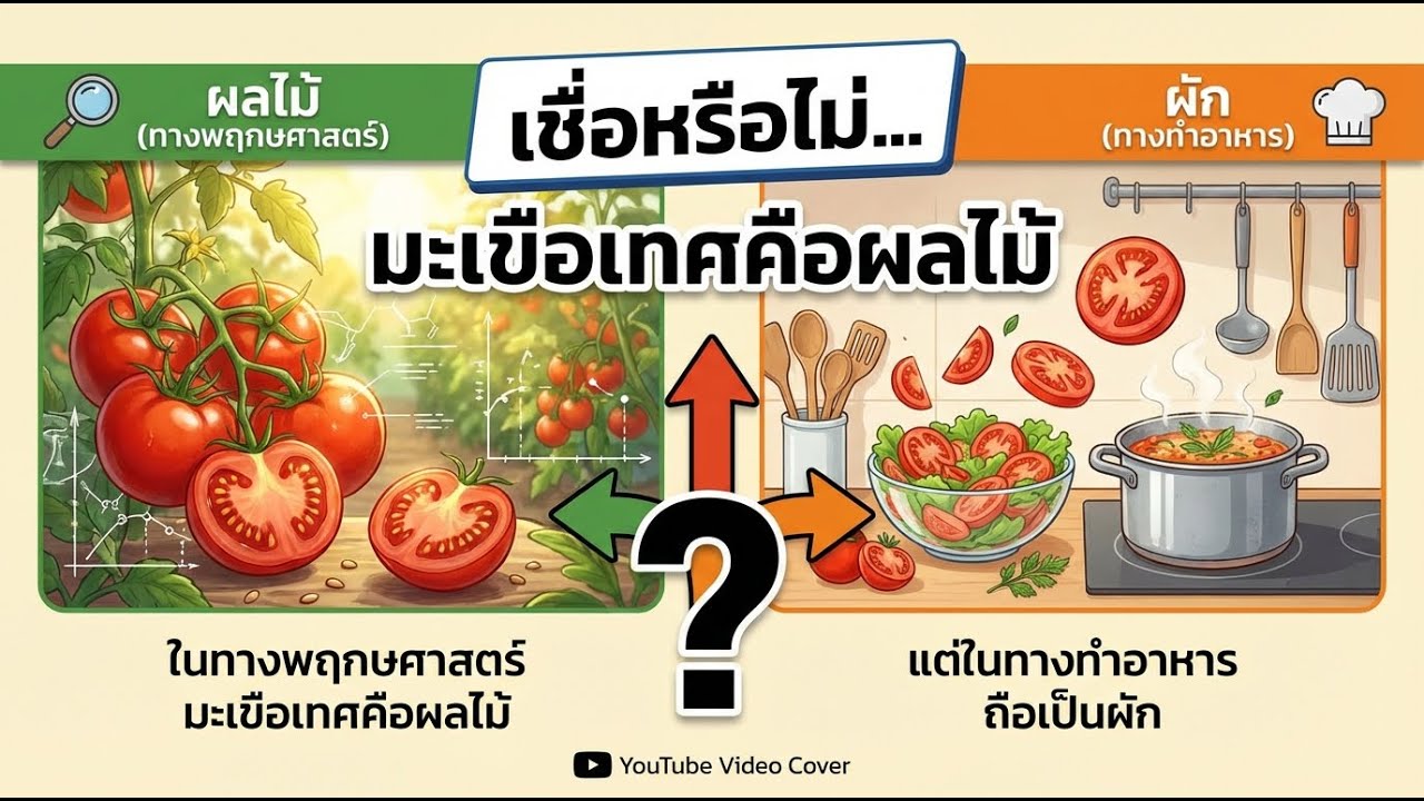 เชื่อไหม? มะเขือเทศคือผลไม้ ไม่ใช่ผักตามที่คิด!