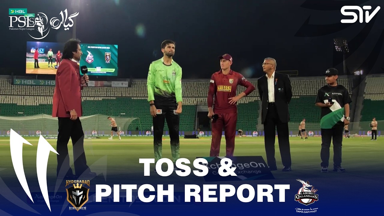 Toss & Pitch Report | Lahore Qalandars vs Hyderabad Kingsmen | Match 01 | HBL PSL 11 | MZB1J