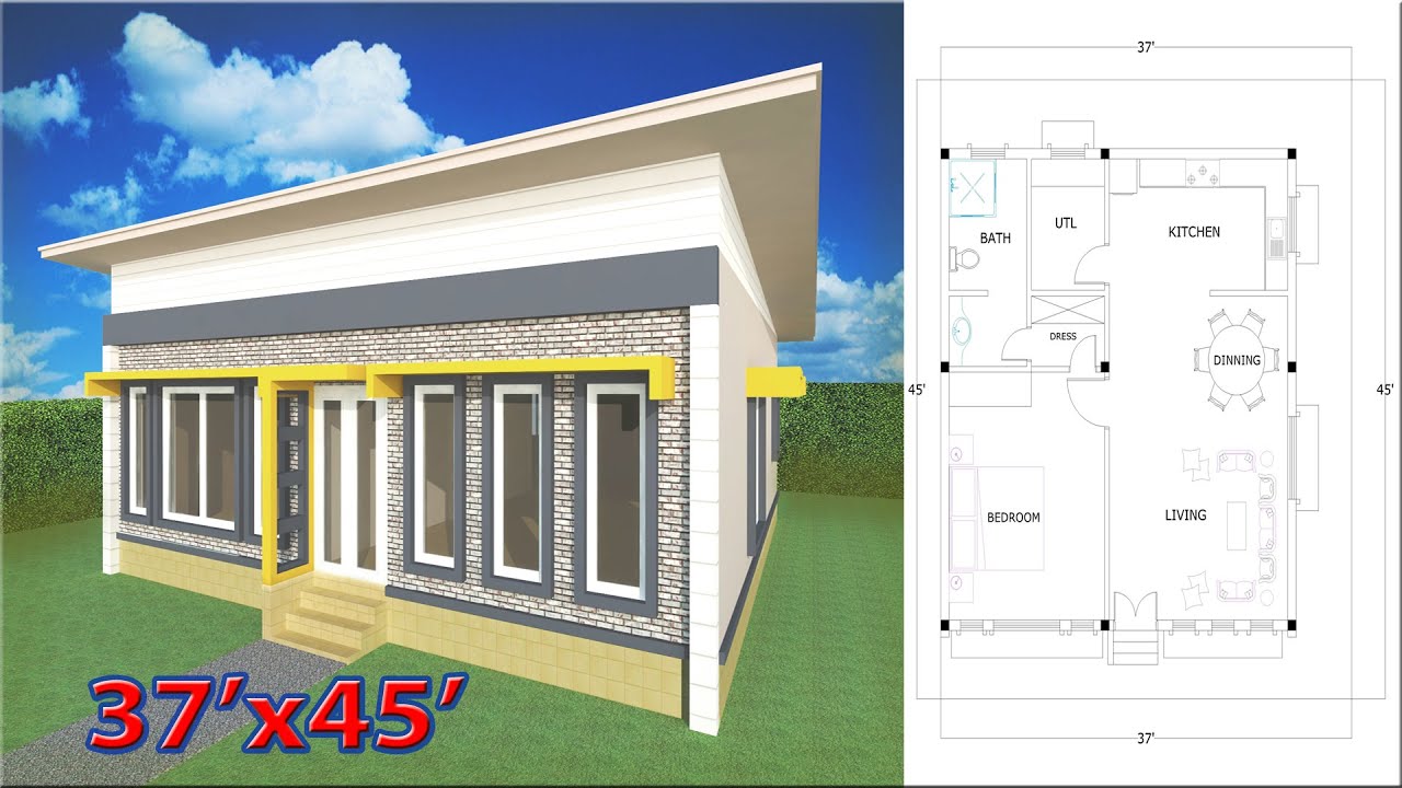 Sketchup Home Design Plan Single bedroom