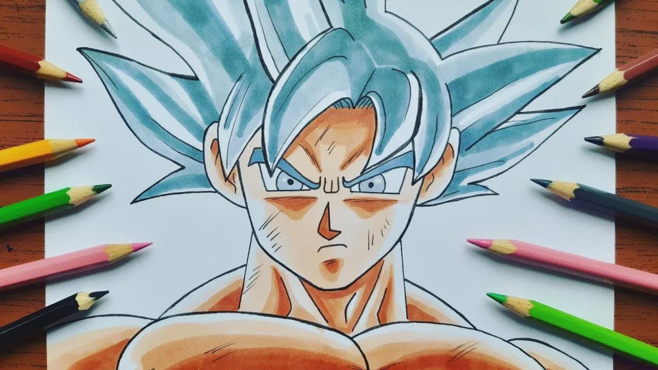 Comment dessiner Goku en Ultra Instinct parfait (Dragon Ball Super)