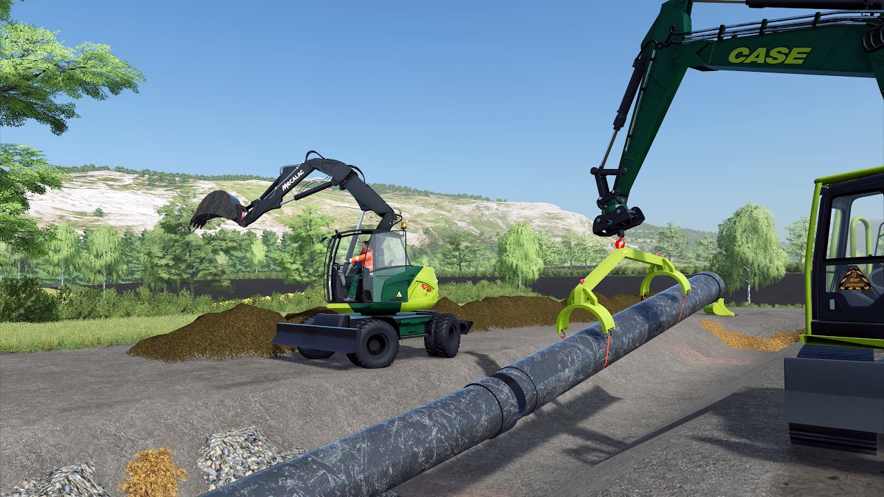 FS22 - Map The Valley The Old Farm 004 🇩🇪 🚜🚧🚛 - Forestry, Farming and Construction - 4K