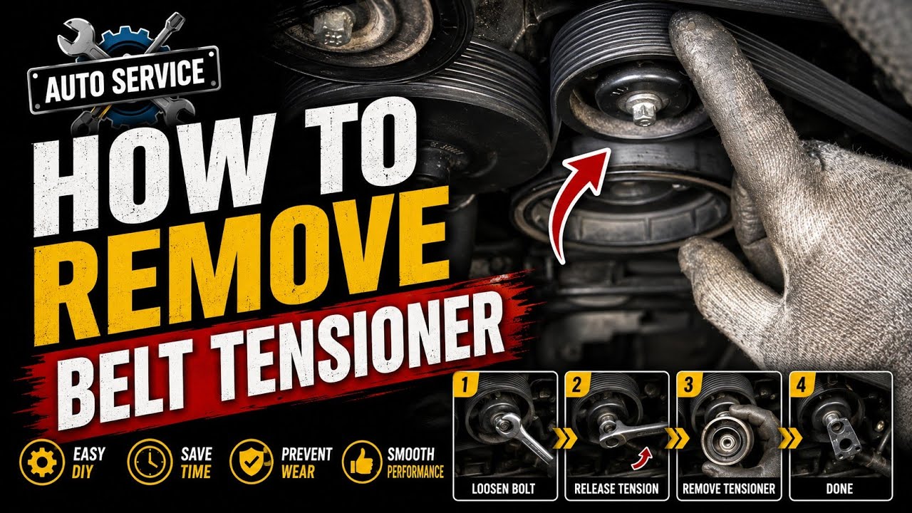 Replacement  of MERCEDES BELT TENSIONER Amortizer SLEEVE