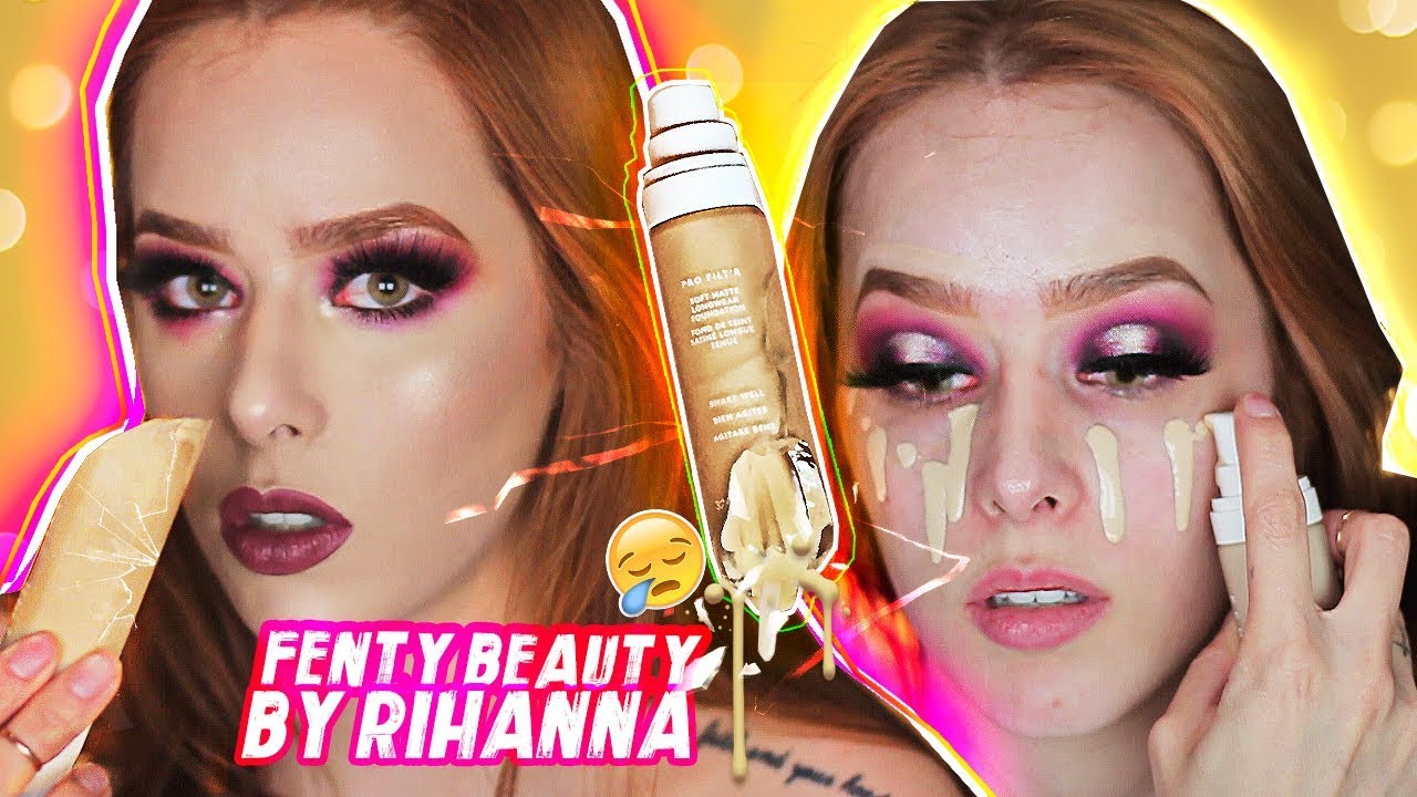 FIZ UMA MAKE TESTANDO A BASE FENTY BEAUTY E QUEBREI (DA RIHANNA)