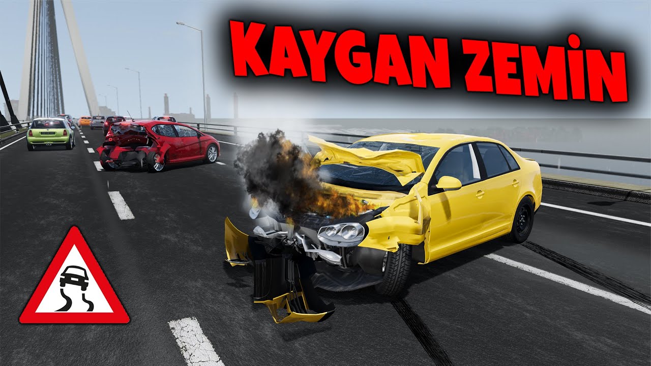 YAĞMURLU HAVADA KAZA YAPTIM JETTA PERT OLDU // SOHBET TADINDA // BeamNG.drive