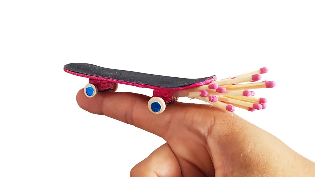 How to make skateboard from popsicles stick