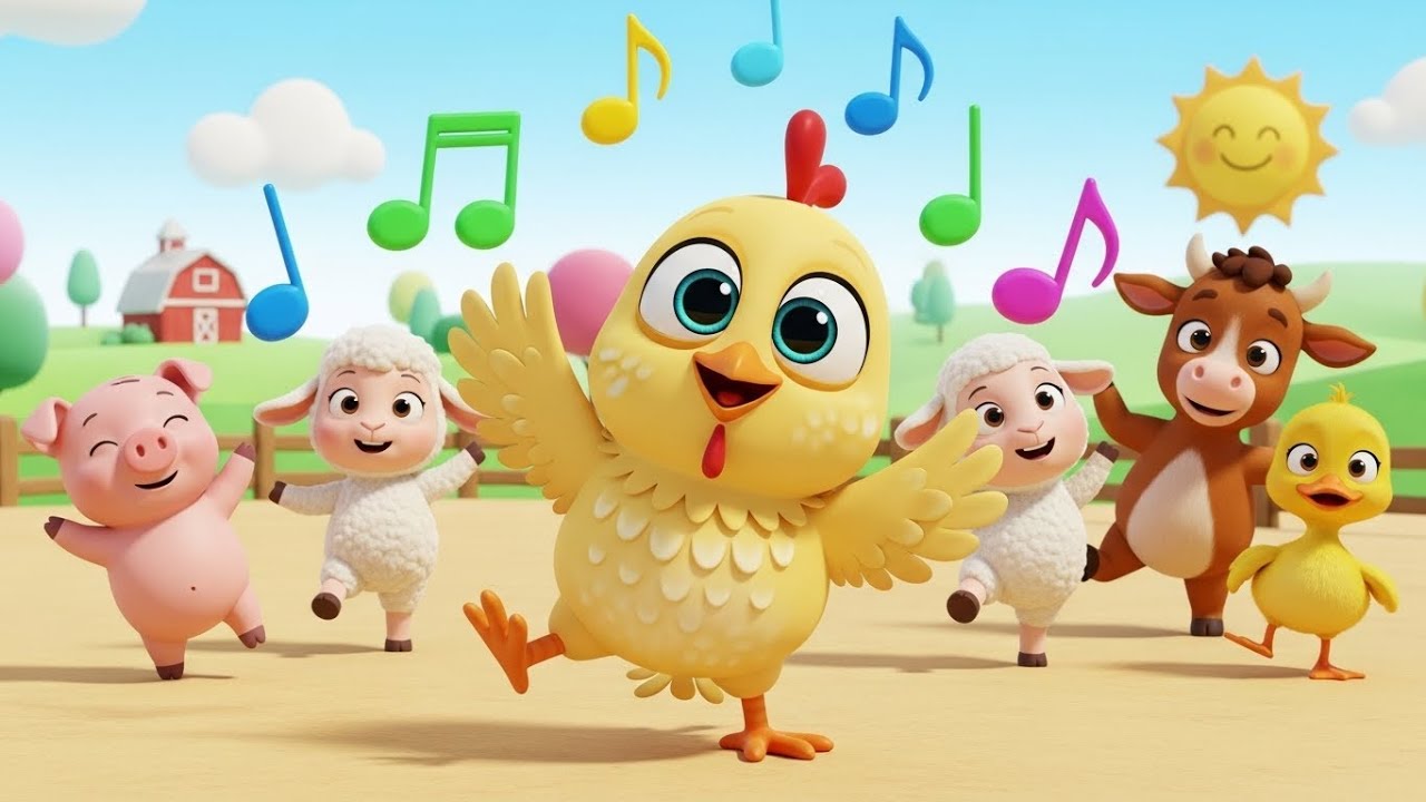 Galinha Animada com os Amigos da Fazenda | Música Infantil em Grande Festa | 1 Hora de Diversão