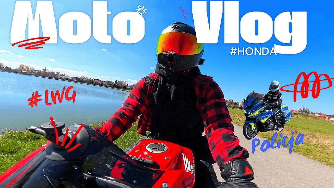 MotoVlog #1 Policja na moto, Lwg, Głośny wydech, Pytanka od widz&oacute;w i Pałac kr&oacute;l&oacute;w