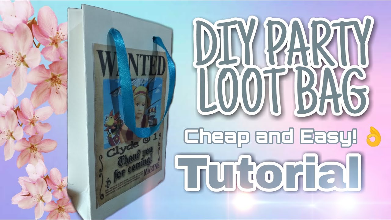 DIY LOOT BAG | PARTY IDEAS | ONE PIECE THEME