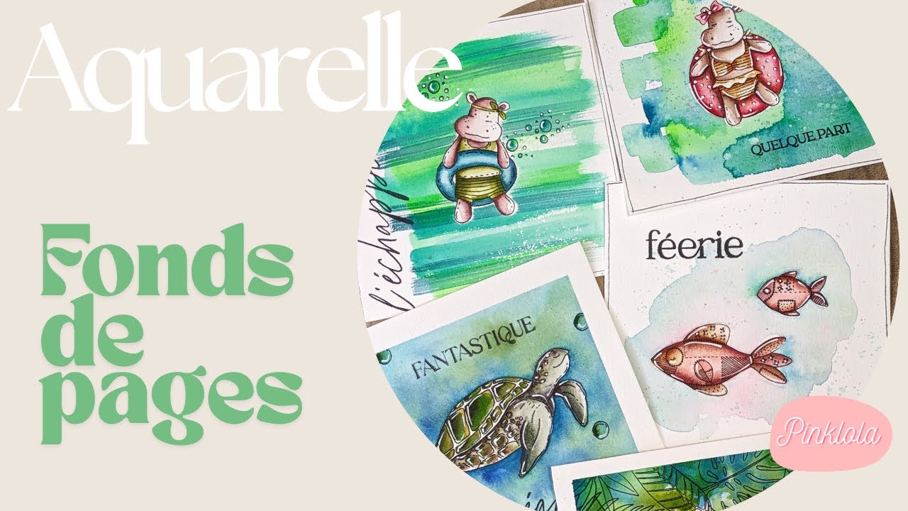 Des fonds de page à l'aquarelle.
