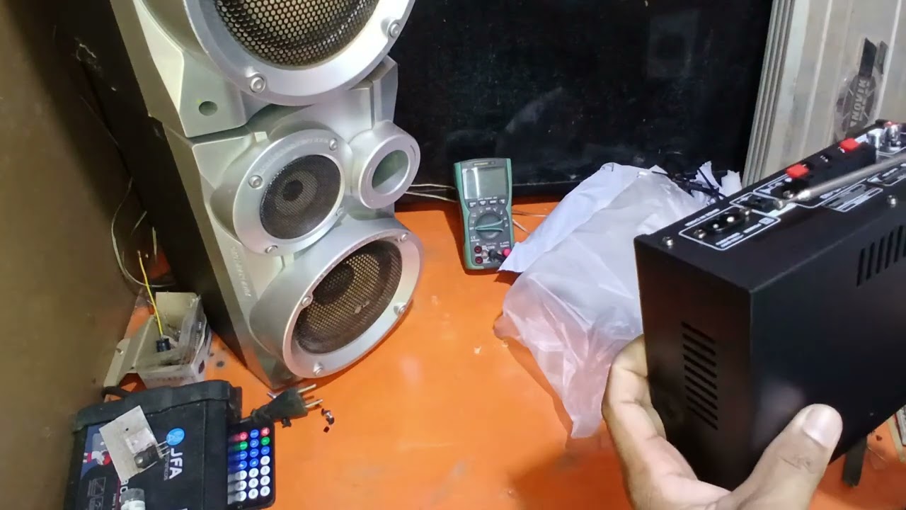 Amplificador AK45 2X350W hi-fi UNBOX e teste