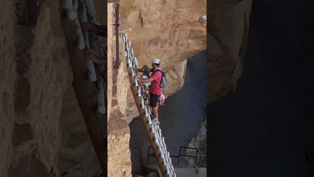 Balcony House ladder climb, Mesa Verde 2017