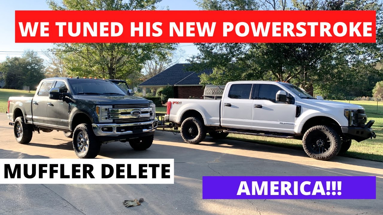 2017-2018-2019 F250-F350 How to (MUFFLER) DELETE and tune with ez lynk