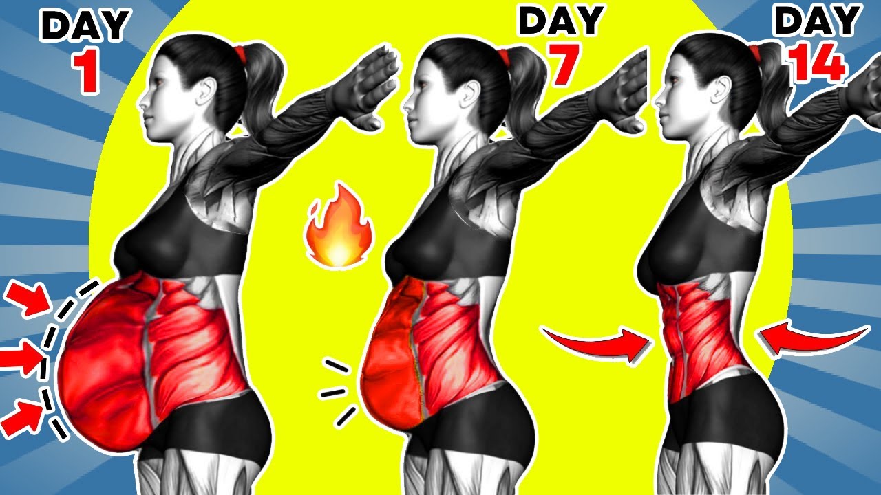 The Best 20 Min Standing Abs Exercises for Belly Fat Reduction! -2 Week Flat Belly Workout Challenge
