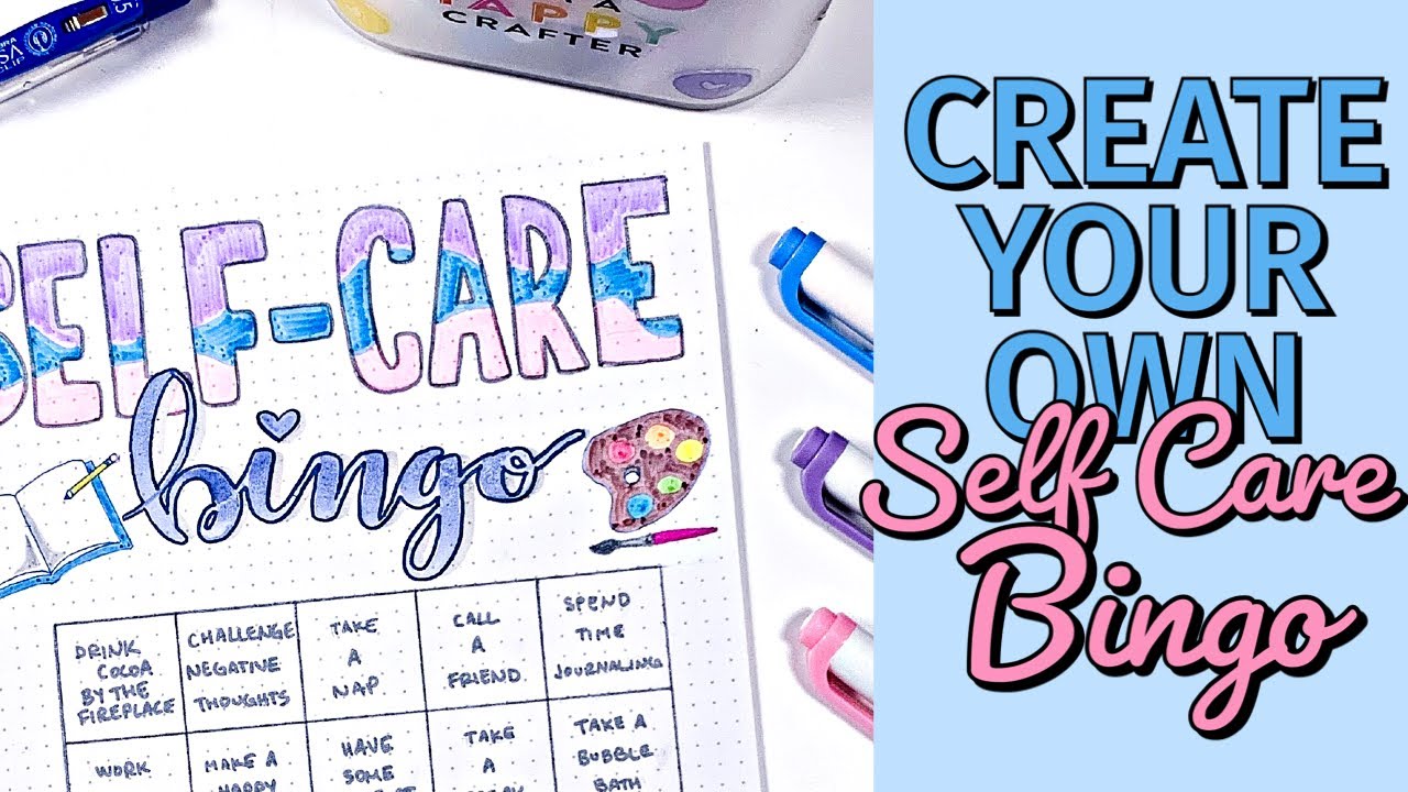 How to Create a Self-Care Bingo Page for your Planner [Happy Planner Insert]