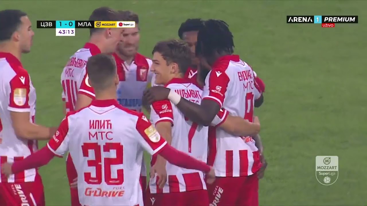 MOZZART BET SUPERLIGA SRBIJE (plej-of, 7. kolo): Crvena Zvezda - Mladost 3:1 / 24.05.2025.