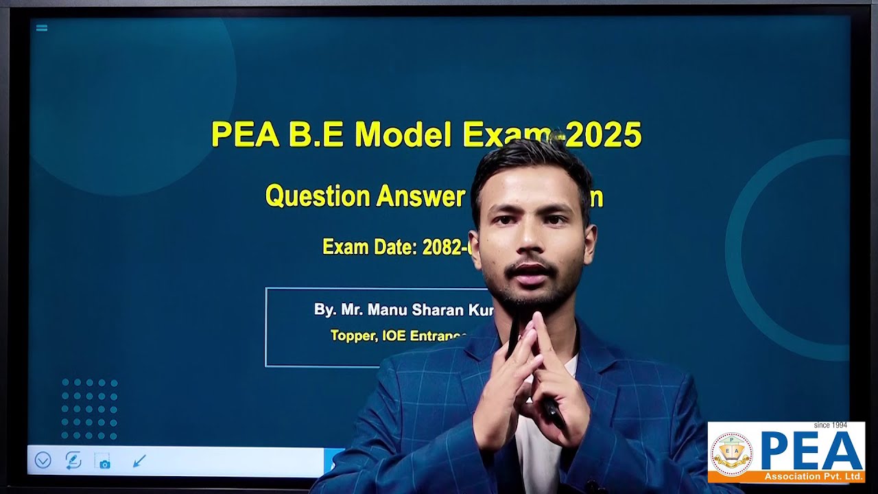 Q & A Session | By. Mr. Manu Sharan Kumar (IOE Entrance Topper-2080) | PEA Weekly Test | 2082-02-31