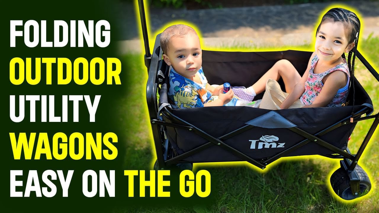 Utility wagon TMZ unboxing for kids- folding collapsible wagon reviews - The Brigy Family|