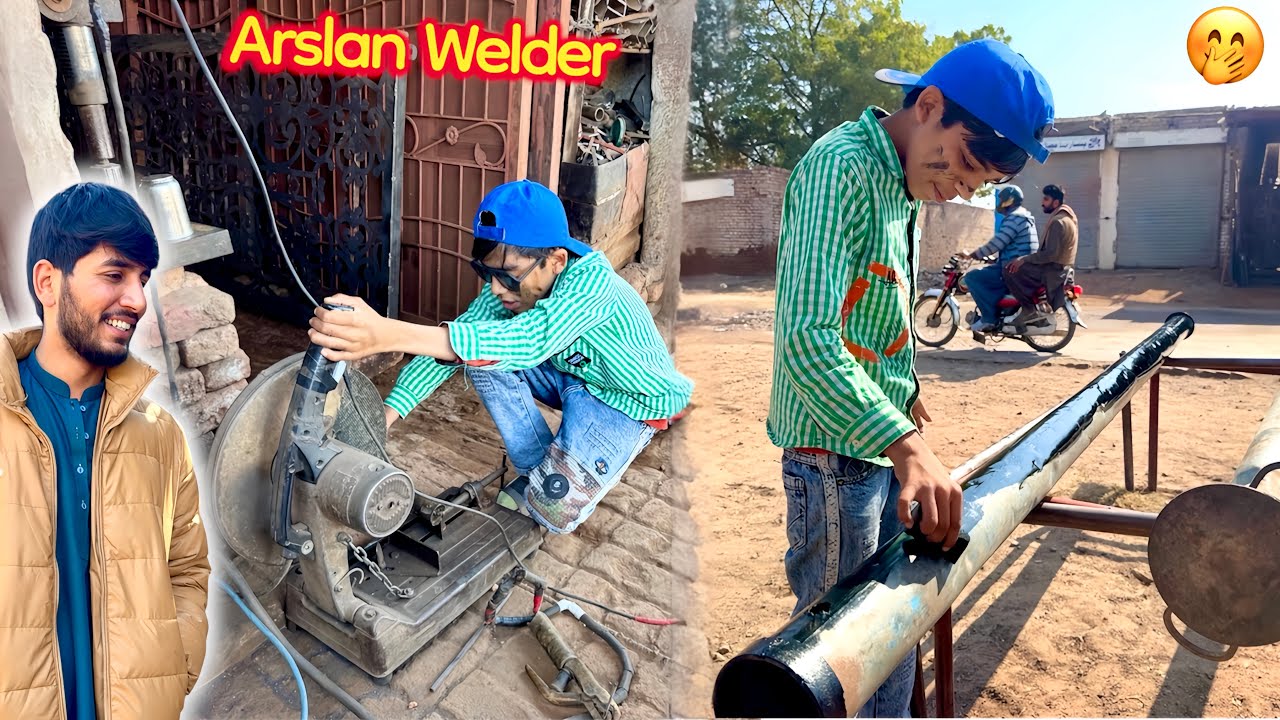 Arslan Ko Welder Ky Kam Py lga Diya 😎 Arslan Welder 🧑‍🏭 