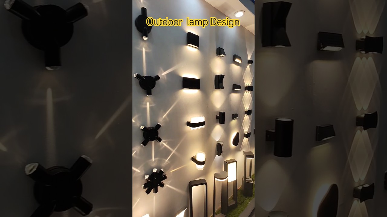 Letast Outdoor Led Wall Lamp Design 🔥 completely Waterproof ⚡ #ledwalllamps #outdoorwalllamp #shorts