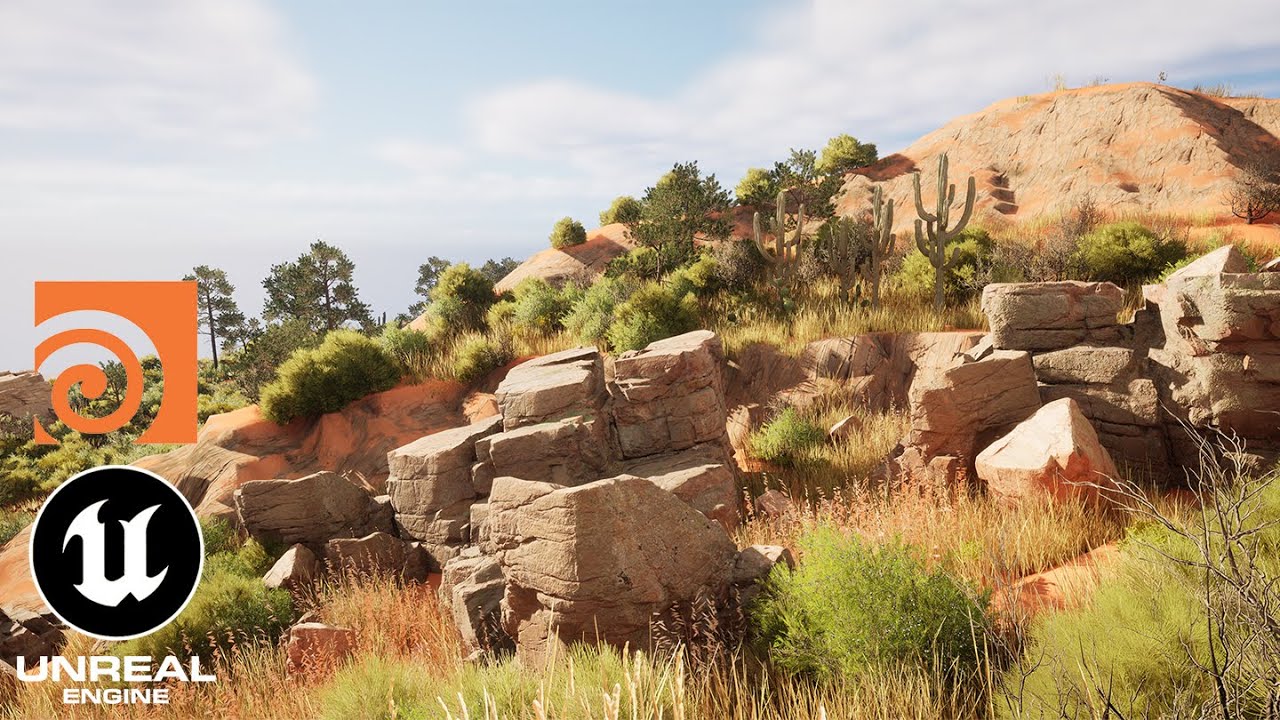 Houdini for Unreal | Procedural Landscape Scatter Tool