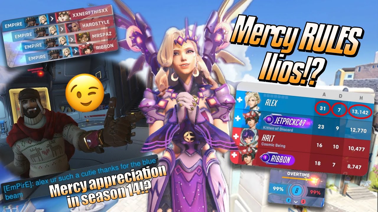 Mercy RULES Ilios!? 😉 - Mercy Gameplay & Commentary - Overwatch 2 (Season 14)