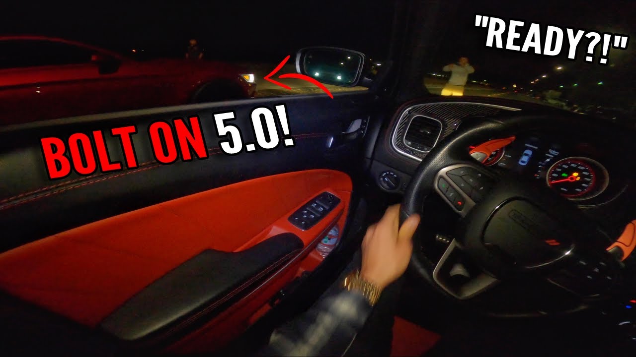 Dig Race Dodge Charger 392 Scat Pack WIDEBODY VS BOLT ON Mustang GT 5.0