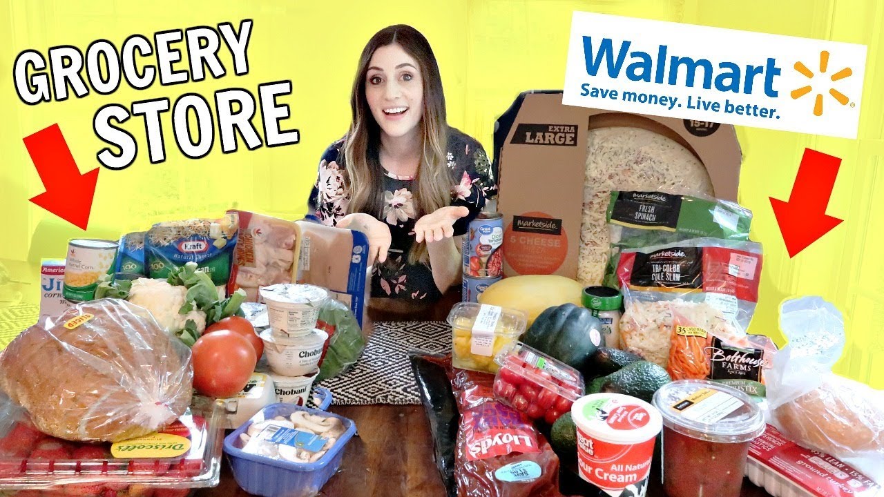 Walmart Vs. Grocery Store $50 Haul  | Which One Is Better?