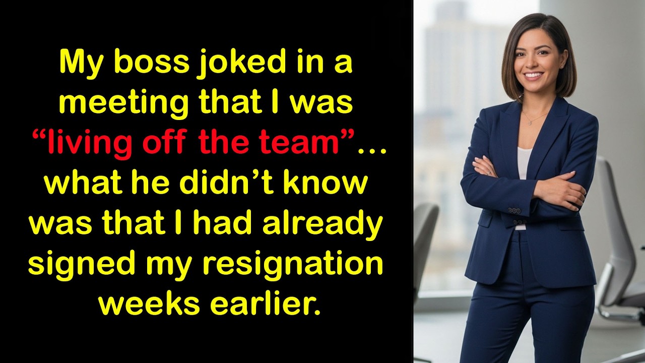My Boss Called Me a “Leech” in a Meeting — He Didn’t Realize I Had Already Signed My Resignation