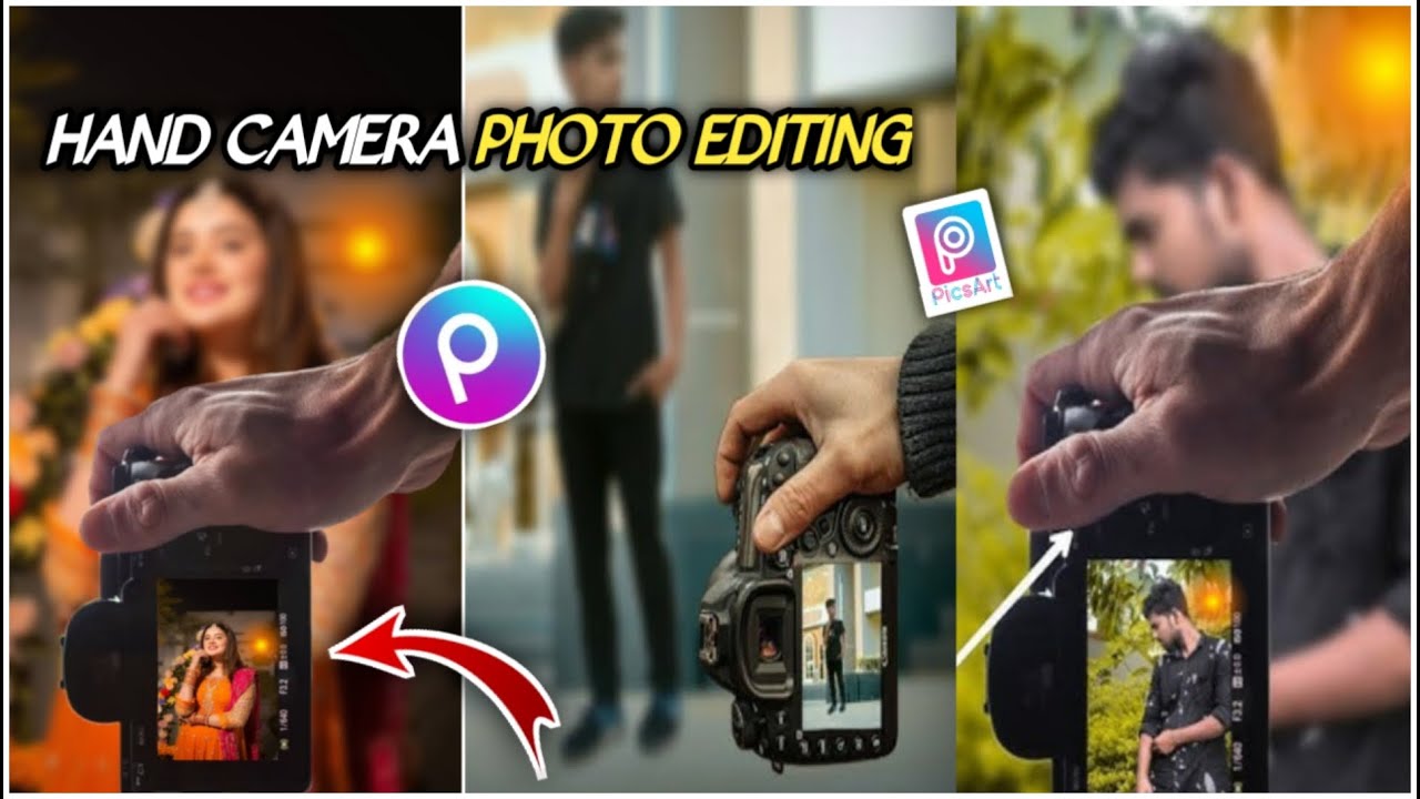 Hand Camera Photo Editing New Trick Video[FEEMI EDITOR]|PICTURE|Hand Camera Mein Photo Kaise Banaen🤔
