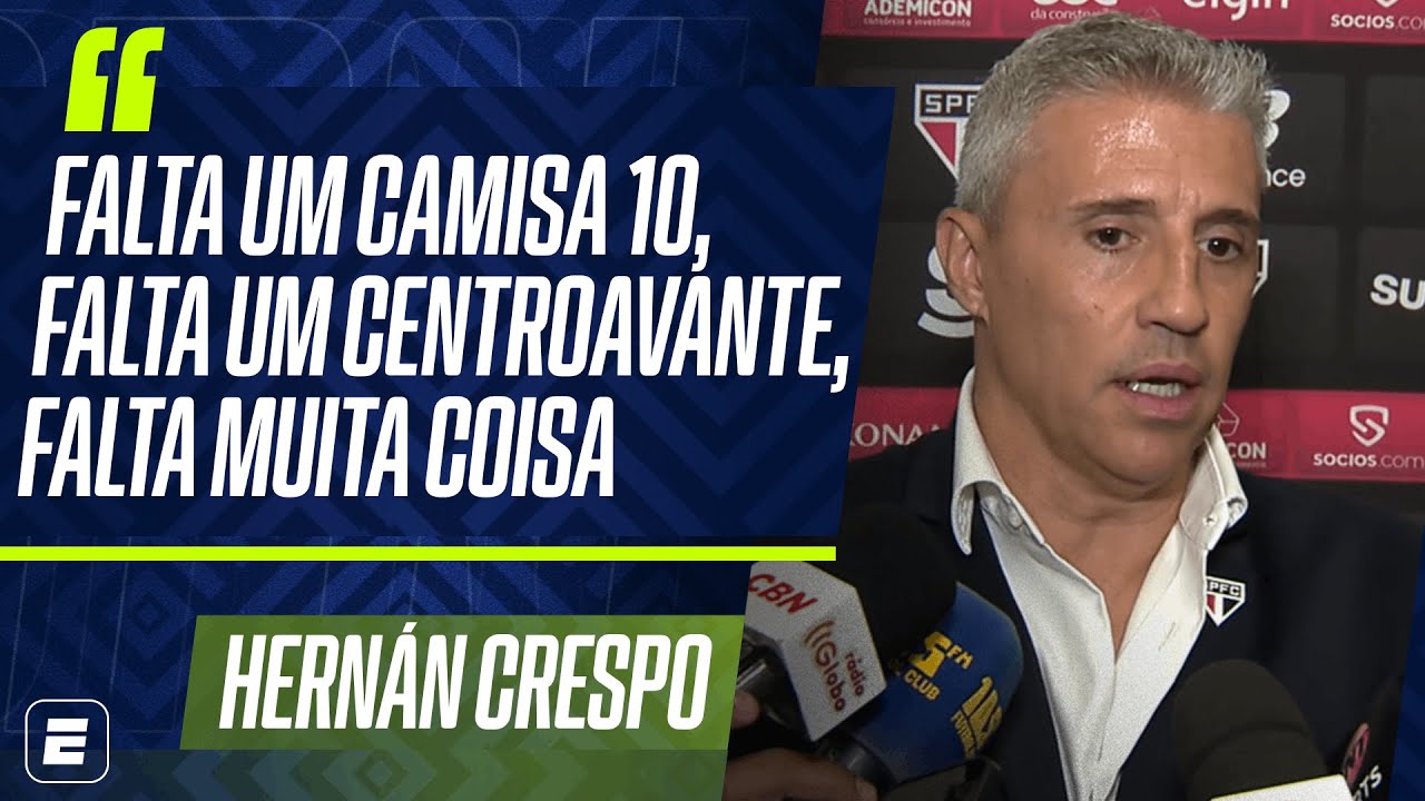CRESPO FAZ FORTE DESABAFO APÓS CORINTHIANS 3 X 1 SÃO PAULO NO BRASILEIRÃO