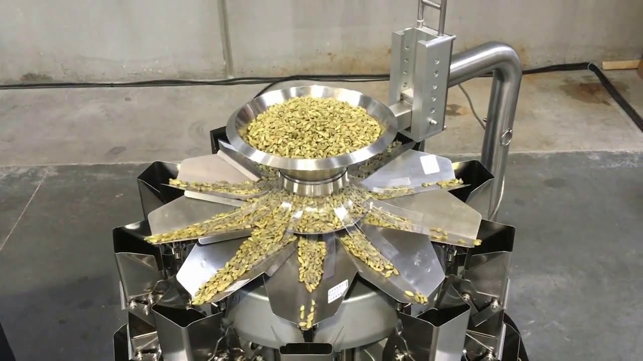 PrimoCombi multihead weigher accurately weighing 1gram