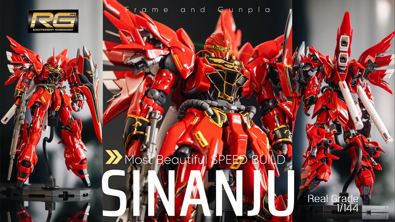 【Cinematic SPEED BUILD】RG Sinanju-4K GUNPLA BUILD#ガンプラ