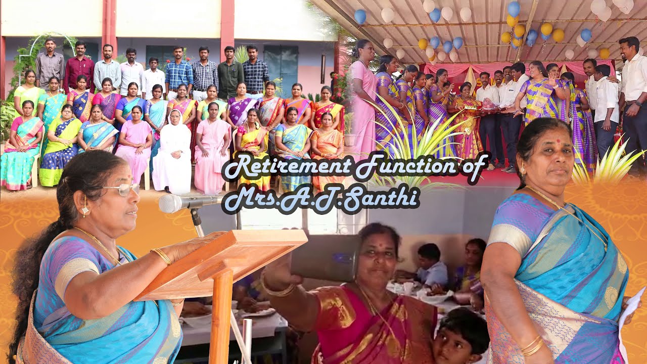 Retirement Function of Mrs.A.T.Santhi | St.Michael's School Valappady