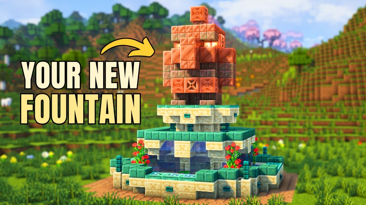 Minecraft | How to build a Copper Golem Fountain