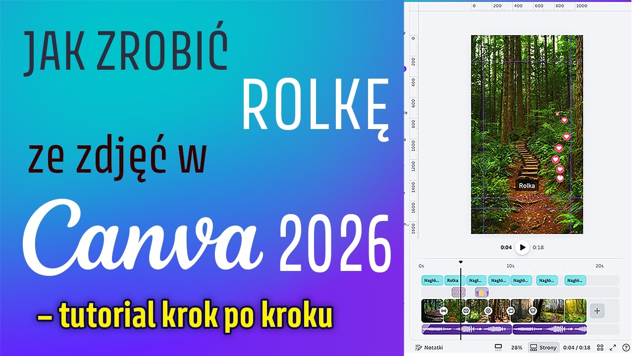 Jak zrobić rolkę ze zdjęć w Canva 2026