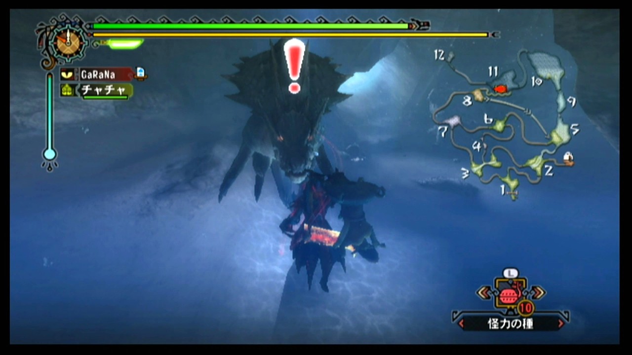 【MH3】ラギアクルスの狩猟 片手剣ソロ 0分針