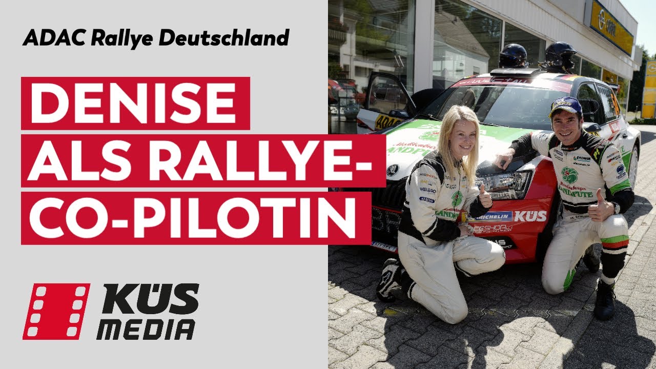 Denise als Rallye-Co-Pilotin bei Marijan Griebel // Reaction