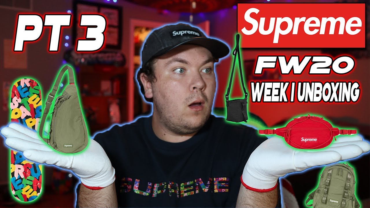 Supreme FW20 Week 1 Unboxing Pt. 3 | (Bags and Deck)