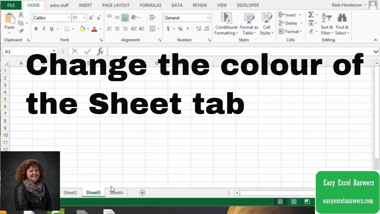 Как изменить цвет вкладки листа в Excel