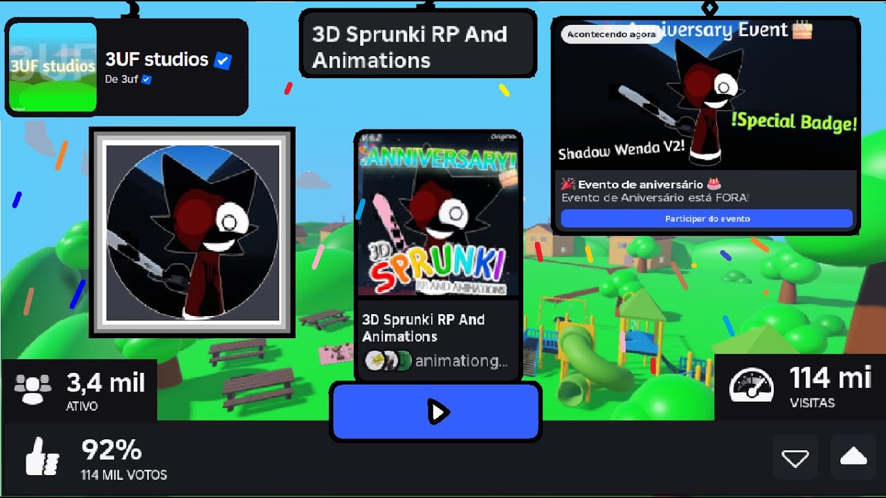 💫Sprunki 3d rp and animations🌟  (🎉ANNIVERSARY UPDATE🎂)