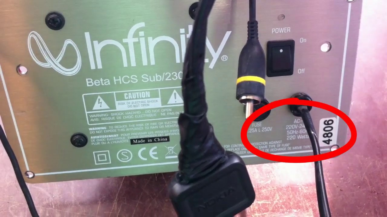 Ремонт добротного сабвуфера Infinity Beta HCS Sab 230